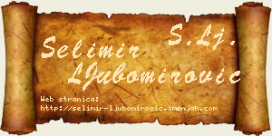 Selimir LJubomirović vizit kartica